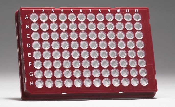 Bild 1 von FRAMESTAR® <br>96-Well PCR-Platten <br>mit Rahmen rot