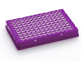 Bild 1 von FRAMESTAR® <br>96-Well PCR-Platten <br>skirted violett