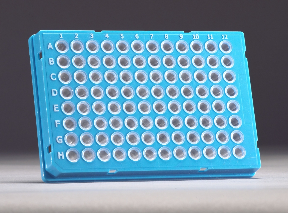 Bild 1 von FRAMESTAR® <br>96-Well PCR-Platten <br>mit Rahmen blau