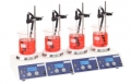 4-Stellen-Magnet-Rührer mit Heizung